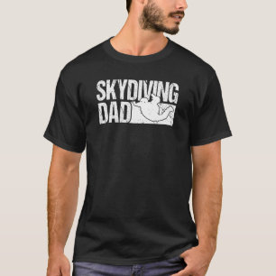 Mannen skydiver skydiving papa skydiving t-shirt