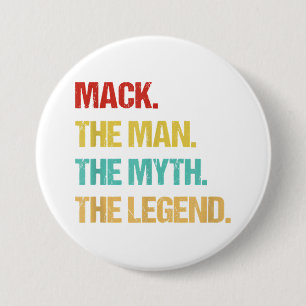 Mannen slaan het Man de mythe de leeuw in Ronde Button 7,6 Cm