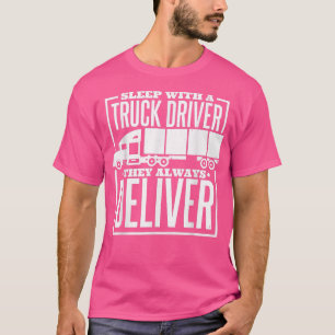 Mannen slaapstand met een vrachtwagenchauffeur die t-shirt