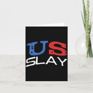 Mannen Slay Grappig Usa 4 Juli Patriottisch Amerik Kaart