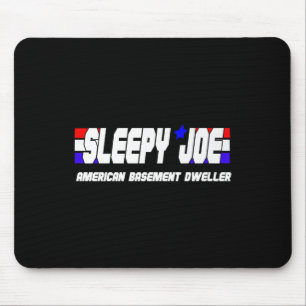 Mannen Sleepy Joe Basement Dweller Pro Trump Anti  Muismat