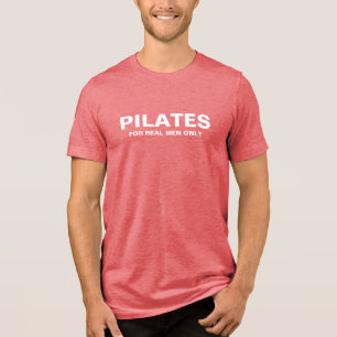 Mannen Slim T-shirt Pilates voor echte Mannen