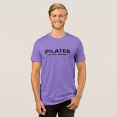 Mannen Slim T-shirt | Pilates voor echte Mannen (Voorkant volledig)