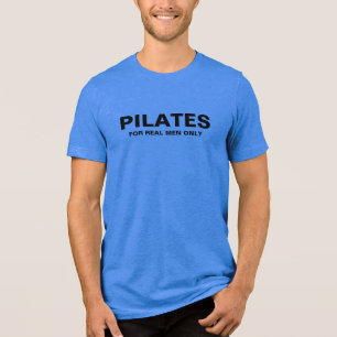 Mannen Slim T-shirt Pilates voor echte Mannen