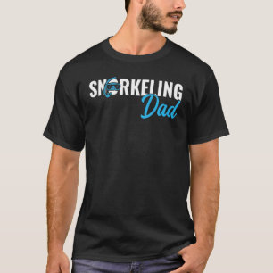 Mannen Snorkelen Pap Scuba Diver Diving Snorkelen T-shirt