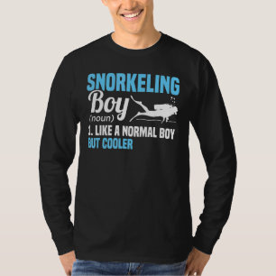 Mannen Snorkeling Boy Noun Definition Diver Scuba T-shirt