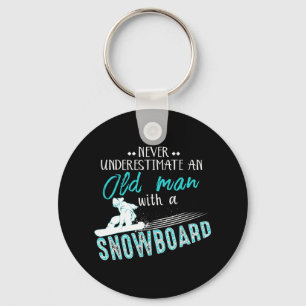 Mannen Snowboarden Gifts Grappig Schattige Snowboa Sleutelhanger