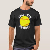 Mannen-Softball-team, Player-nummer T-shirt (Voorkant)