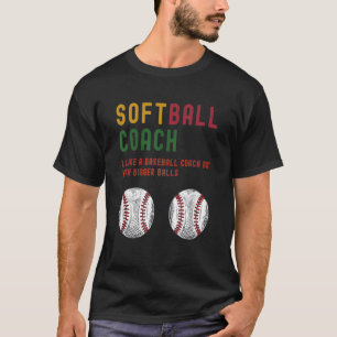 Mannen softballak als een honkballak maar met t-shirt