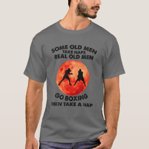 Mannen Sommige oude Mannen nemen kranen van echte  T-shirt