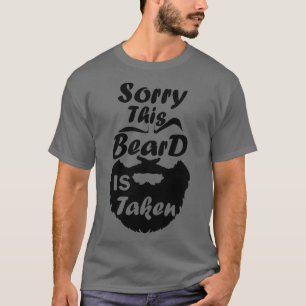 Mannen Sorry, deze baard is grappig gemaakt bij ev T-shirt