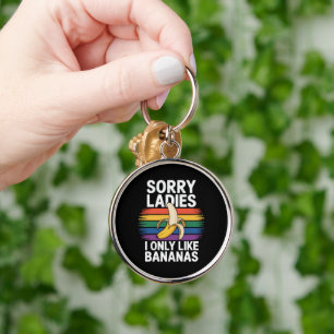 Mannen Sorry Meisje Ik Hou Van Bananen Grappig Sleutelhanger