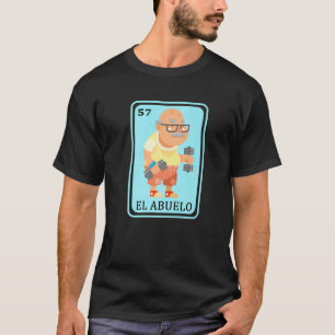 Mannen Spaanse Mexicaanse bingo Grandpa vader T-shirt