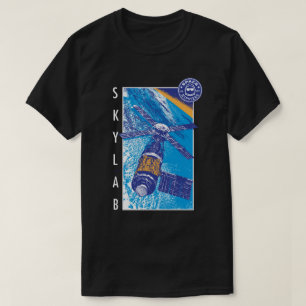 Mannen Space Hipsters Skylab T-shirt (zwart)