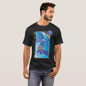 Mannen Space Hipsters Skylab T-shirt (zwart) (Voorkant volledig)
