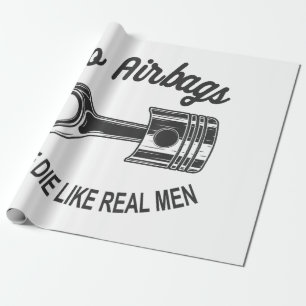 Mannen Speed Racing Sport Auto Geen Airbags - We D Cadeaupapier