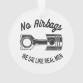 Mannen Speed Racing Sport Auto Geen Airbags - We D Ornament (achterkant)