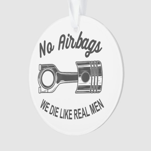 Mannen Speed Racing Sport Auto Geen Airbags - We D Ornament (voorkant)