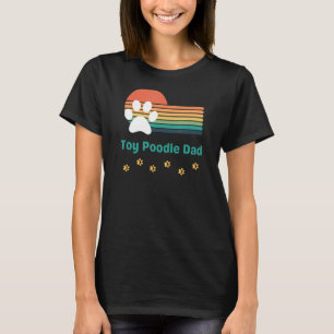 Mannen Speelgoed Poodle Dog Papa Mannen Vintage en T-shirt