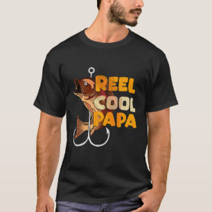 Mannen spoel Pepere Fisherman Vaderdag Fishi T-shirt