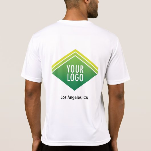 Mannen Sport-Tek Concurrent T-Shirt Aangepaste Log (Achterkant)
