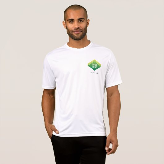 Mannen Sport-Tek Concurrent T-Shirt Aangepaste Log (Voorkant volledig)
