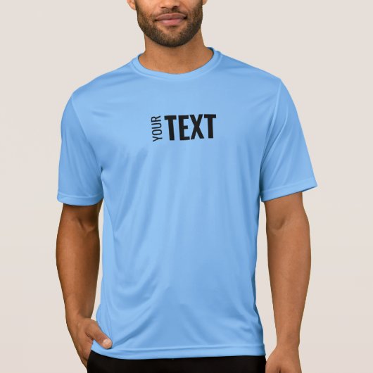 Mannen sportcompetitie Active Carolina Blue T-shirt (Voorkant)