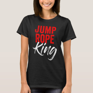 Mannen springtouw Koning touw springtouw Skipping T-shirt