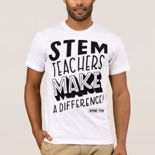 Mannen STEM-leraren maken een verschil T-shirt