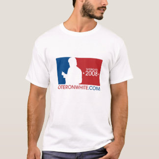 Mannen StemmingRonWhite.com sportlogo T T-shirt