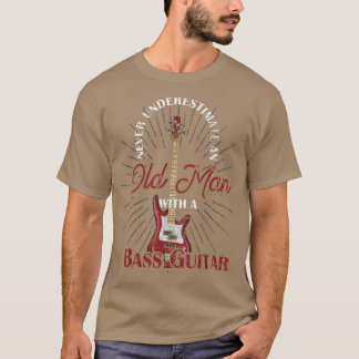 Mannen steun onderschat nooit een oud Man met een T-shirt