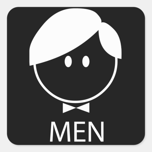 Mannen Sticker (Voorkant)