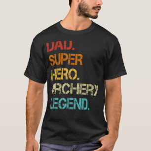 Mannen stijl Papa Hero Archery Legend Vader' T-shirt