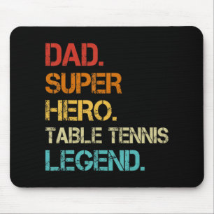 Mannen stijl Papa Hero Table Tennis Legend Fa Muismat