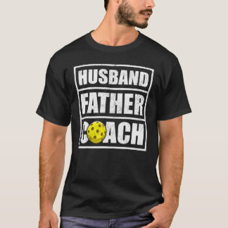 Mannen  stijlman, vader Pickleball Coach T-shirt