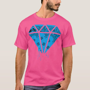 Mannen-straat Draag Hip Hop T-Shirt Baby Blue Band