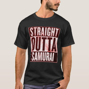 Mannen Straight Outta Samurai Graphic T-shirt