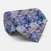 Mannen Stropdas Blauwe Hydrangea (Opgerold)