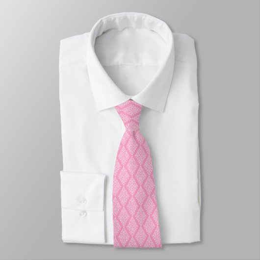Mannen Stropdas Damask Print (Gebonden)