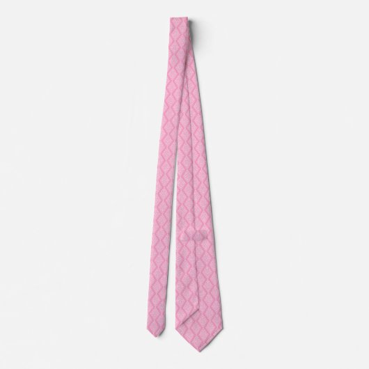 Mannen Stropdas Damask Print (Achterkant)
