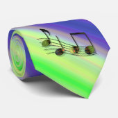 Mannen Stropdas Dubstep Notes (Opgerold)