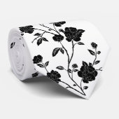 Mannen Stropdas Floral (Opgerold)