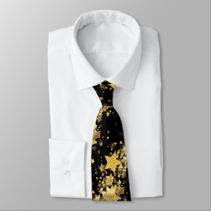 Mannen Stropdas-Gold Stars Stropdas