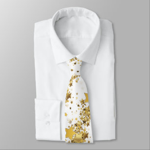 Mannen Stropdas-Gold Stars Stropdas