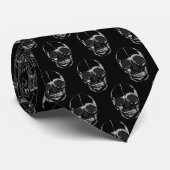 Mannen Stropdas-Halloween Skulls Stropdas (Opgerold)