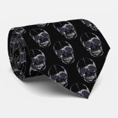 Mannen Stropdas-Halloween Skulls Stropdas (Opgerold)
