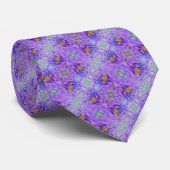 Mannen Stropdas Lavender Peony Sm Print (Opgerold)