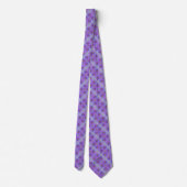 Mannen Stropdas Lavender Peony Sm Print (Achterkant)