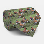 Mannen Stropdas met Mandarijns Duck Design (Opgerold)