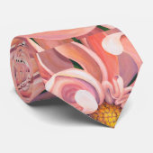 Mannen Stropdas Peachy Dahlia (Opgerold)